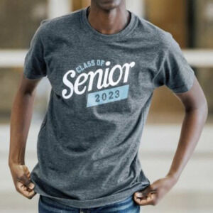 Jostens Eco Tee Senior Class of 2023 T-Shirt in Grey, Size L​​​​​​​​​